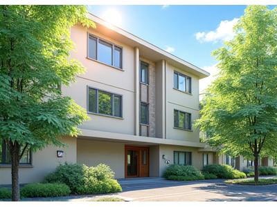 リノベーションされたアパートの外観