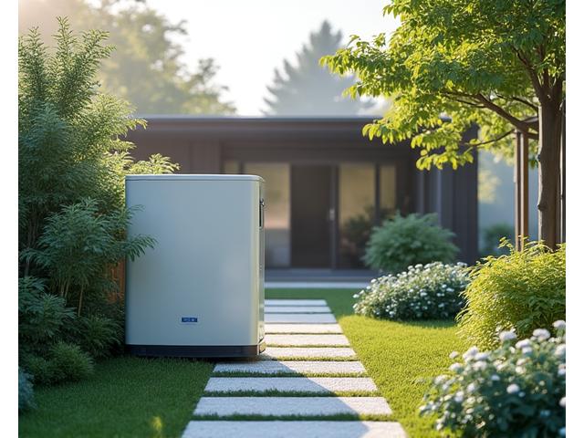 住宅に設置された地熱システムの外観模型